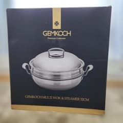 【新品】 GEMKOCH　(ジェンクック) マルチウォック&スチーマー32cm 新品】 GEMKOCH (ジェンクック) マルチウォック&スチーマー32cm - メルカリ