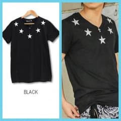 スタープリントTシャツ メンズ ビター系 送料無料のサムネイル