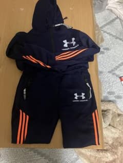 UNDER ARMOUR ジャージセット ネイビー/オレンジのサムネイル