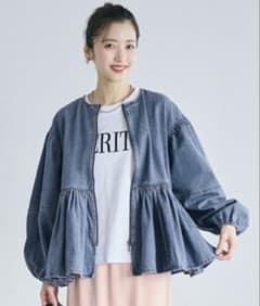 coca デニムギャザージャケットのサムネイル