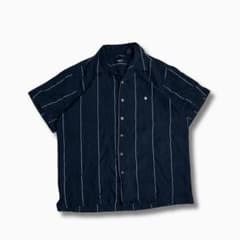 Haggar ストライプ柄 開襟シャツ 半袖のサムネイル
