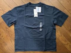 UNIQLO AIRism コットンTシャツ ネイビー Sのサムネイル