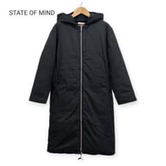STATE OF MIND ロングダウンコート 2WAY S ブラック