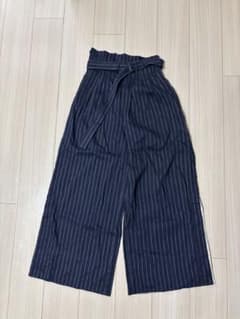 ADORE（アドーア） サイズ36ストライプ柄ワイドパンツ ベルト付き