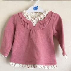 ★-Saki-mama様専用★小花柄が可愛いカットソー☆80サイズ  西松屋のサムネイル
