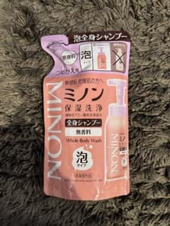 ミノン 全身シャンプー 泡タイプ 無香料 つめかえ用のサムネイル