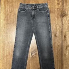 LEVIS 552 先染めブラック ストレートデニムのサムネイル