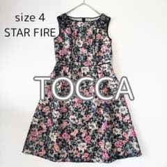 TOCCA STAR FIRE 花柄レース ノースリーブ ワンピース ドレス 4 - メルカリ