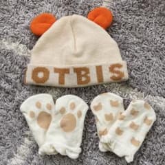 ニット帽　ミトンのサムネイル