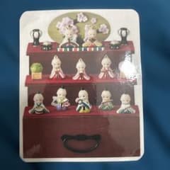 ローズオニール　キューピー　雛人形　おひなさま　アクリル　３段飾り　加藤工芸 キューピー雛人形 三段飾り 加藤工芸 ローズ・オニール 未使用品