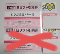 ひだ流葉スキー場 子供用リフト引換券1枚 - メルカリ