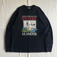 完売品 ヒステリックグラマー ヒスママ ビッグプリント ロンT ブラック