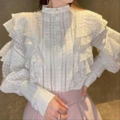 【完売】エイミーイストワール パールポイントシアーチェックフリルブラウス eimy istoire パールポイントシアーチェックフリルブラウス - メルカリ