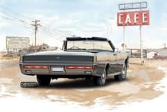 【額入り2Lイラスト】LINCOLN CONTINENTAL 1966 Cのサムネイル