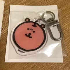 ナガノのくま アクリルキーホルダー りんご 自分ツッコミくま damgome