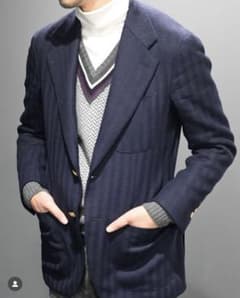 BEAMS F 別注 morgano 48 チルデンセーター グレー 新品 AW - メルカリ