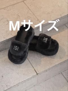 darich ダーリッチ プラットフォームファーサンダル ブラック - メルカリ