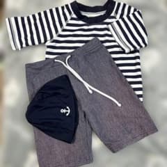 水着（男の子）ストライプのサムネイル