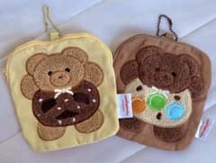 maileyparlor クマ ミニポーチ 2個セットのサムネイル