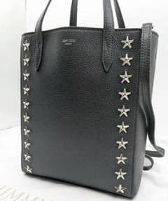 極美品✨ ジミーチュウ 2wayバッグ レザー ブラック 0RH - メルカリ