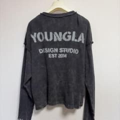 「祐さ様専用」」YOUNGLA ワッフルニット 長袖 ブラックのサムネイル
