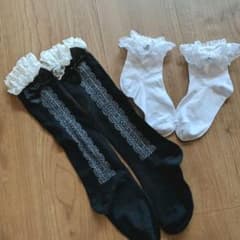 ★きょんさん専用ページ★美品　靴下　女の子➕キュロットスカートのサムネイル