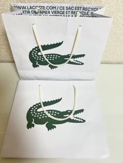 LACOSTE ショップ袋 ショッパー 2枚セットのサムネイル