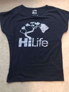 Hi LifeレディースTシャツ ネイビーのサムネイル