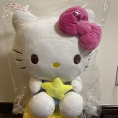 ハローキティ ぬいぐるみ 大きめ 星型クッション付きのサムネイル