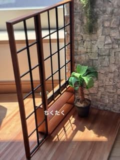 ドールハウス用 木製窓枠 パーテーションのサムネイル