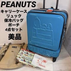 美品 PEANUTS スヌーピー キャリーケース リュック バッグ4点セット 美品 PEANUTS スヌーピー キャリーケース リュック バッグ4点セット