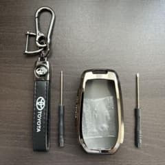 【即納】TOYOTA キーホルダー レザー ブラックのサムネイル