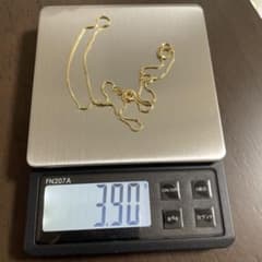 k18ゴールド チェーンネックレス 3.90g - メルカリ