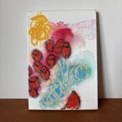 北村直登　原画　花　小型 色彩豊か 北村直登 原画 花 小型 色彩豊か - メルカリ