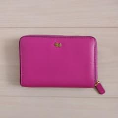 未使用　RADLEY LONDON ラドリー 財布 カードケース 本革 ピンクのサムネイル