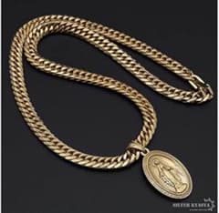 SILVER KYASYA 18K GP 喜平ネックレス マリア - メルカリ