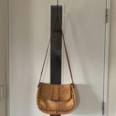 Vintage ベージュ スエード ショルダーバッグのサムネイル