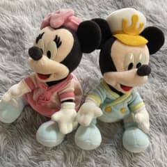 Disney 디즈니 바다 베이비 미키 베이비 미니 쌍 봉제 인형
