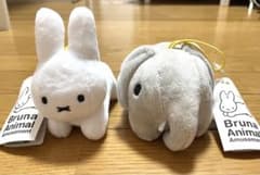 ミッフィー ぬいぐるみ キーホルダー マスコット 2種セットのサムネイル
