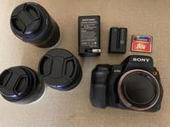 SONY ソニー α200  おまけレンズ三つ　（動作OK)のサムネイル