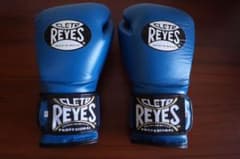 美品】REYES／レイジェス ボクシンググローブ 14oz ブルー - メルカリ