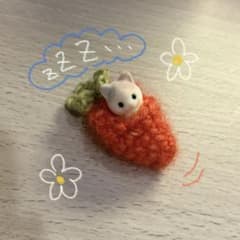 シルバニアファミリー　いちごの寝袋　赤ちゃんサイズのサムネイル