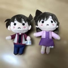 名探偵コナン 工藤新一 毛利蘭 ぬいぐるみ マスコット 2体セットのサムネイル