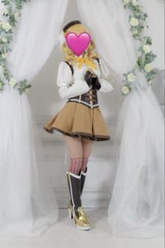 Puella Magi Madoka Magica Tomoe Mami Cosplay Costume + Boots