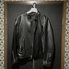 GLR ブラックレザーシングルライダースジャケットのサムネイル