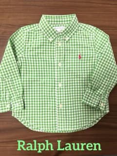 【美品】ラルフローレン 90サイズ(24M)長袖シャツ ほぼ未使用のサムネイル