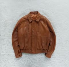 ✨美品✨VERA PELLE A-2 レザージャケット L 羊革ペイズリー裏地 vintage ラムレザーボンバージャケット A-2 裏地ペイズリー柄 Lサイズ