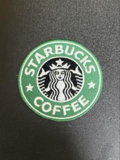 STARBUCKS COFFEE ロゴマーク 刺繍ワッペン 円形のサムネイル