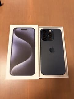 SiMフリー iPhone 15Pro 128GB ブルーチタニウム 本体のサムネイル