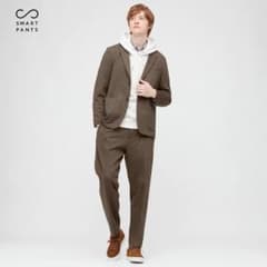 ユニクロ　コンフォートジャケット&スマートアンクルパンツ（チドリ）のサムネイル